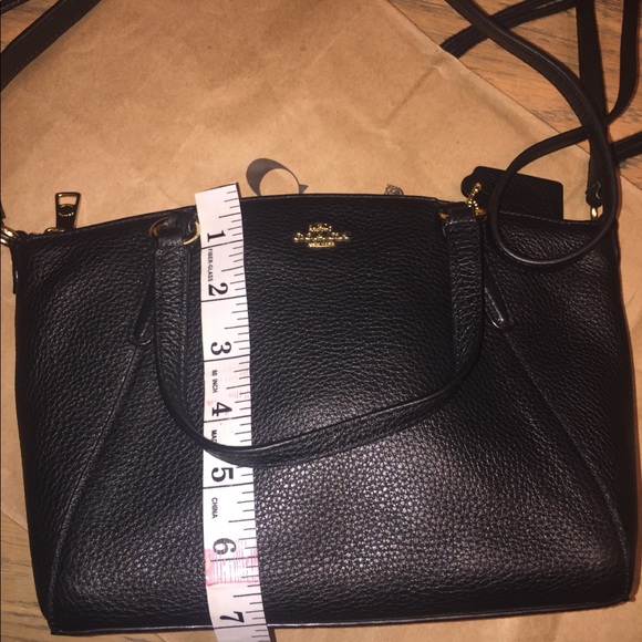 BNWT BLACK COACH PURSE, CROSSBODY PERFECT NO FLAWS - Picture 7 of 8
